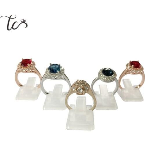Ring Clip Jewelry Display Stand Counter Display Single Ring Ornaments Rings Holder 20pcs/Lot