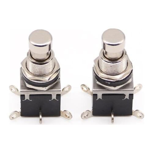 5 PCS DPDT 6Pins ON-(ON) PBS-24-212 Momentary Electric Foot Pedal Switch For Electric Guitar