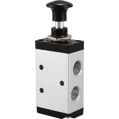 5 Way Pneumatic Air Hand Lever Operated Valve Solenoid Valve Port 1/4 inch Manual Control Valves