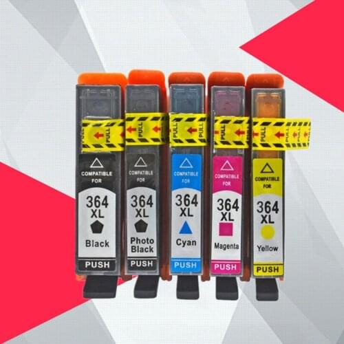 5PK Compatible Ink Cartridge for HP 364 XL 364xl for Printer Deskjet 3070A 7510 photosmart 5510 5515 5520 7520 B109a 6510
