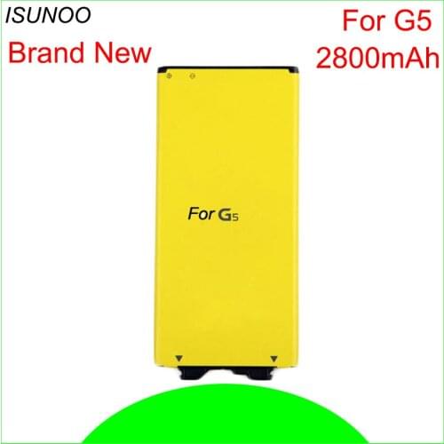 ISUNOO 2800mAh BL-42D1F For LG G5 Battery H868 H860N H860 F700K H850 H830 H820 VS987 LS992 US992 F700L F700S H831 Phone Battery