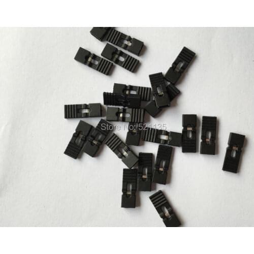 Free Shipping 100pcs Black mini jumper with handle (shunts) for 2.54mm pin header connector