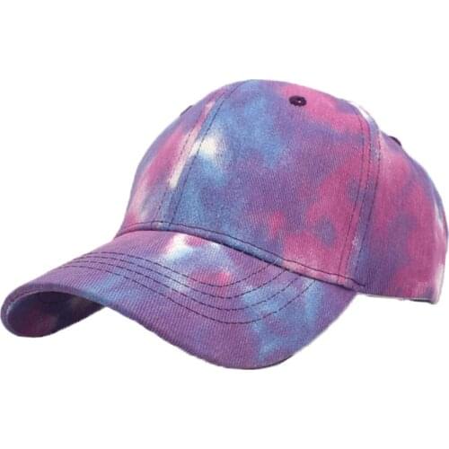 Tie Dye Print Baseball Cap Graffiti Snapback Hip Hop Hats Summer Trucker Hat Fashion Sun Adjustable Protection Cotton Sunhat