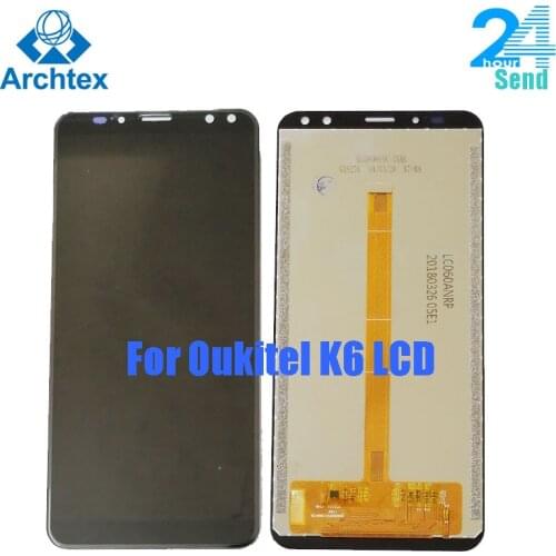 For Original OUKITEL K6 LCD Display+Touch Screen Digitizer Assembly +Tools 5.99 inch 2160x1080P In Stock