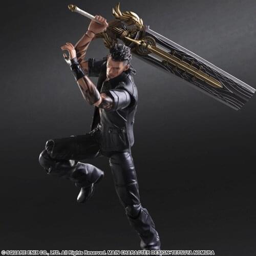 PLAY ARTS 26cm Final Fantasy XV Gladiolus Amicitia Action Figure Model Toys