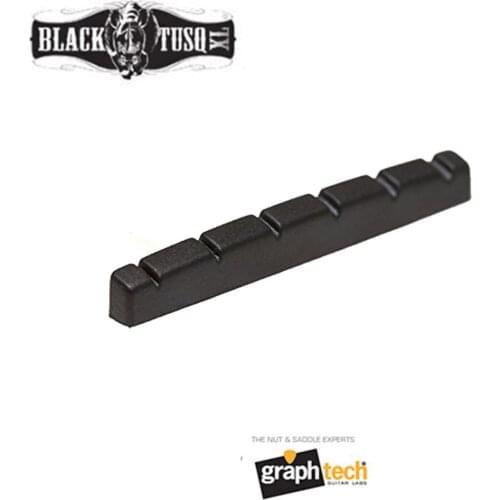 TUSQ Nut PT-5042-00 XL 42mm Graph Tech Guitar Nut Pre-Slotted Flat Bottom for FD Strat Electric guitar Black（no words