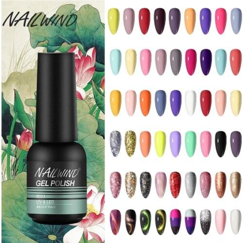 Nailwind Gel Nail Polish 8ml Semi Permanent Varnish Nail Art All for Manicure Need UV LED lamp Base Top coat Nails Gel Polish