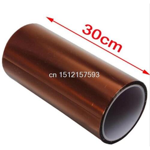 Free shipping 300mm x 33m Adhesive Tape Heat Resistant High Temperature Polyimide