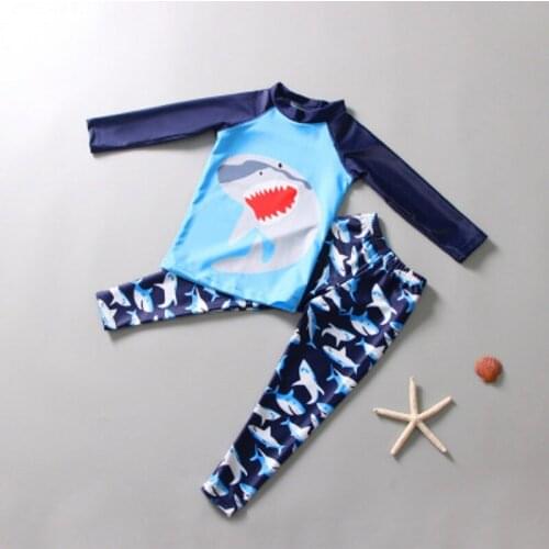 Swimwear Big boys teenagers Swimsuit Toddlers Surf Bathing Suit Two Pieces Swim Sunscreen UV Protection Beach Swimming Set suit