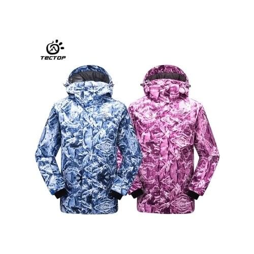 TECTOP outdoor child boy girl kid Camouflage Ski jacket with hood Breathable windproof waterproof keep warm Snowboard coat