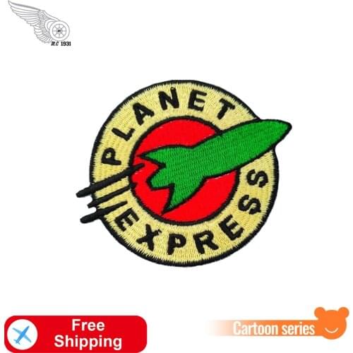 Rocket Patches Embroidered Iron on for Clothing Jackets DIY T-Shirt Bags Applique Planet Astronomy Collecter Cool Punk Patch