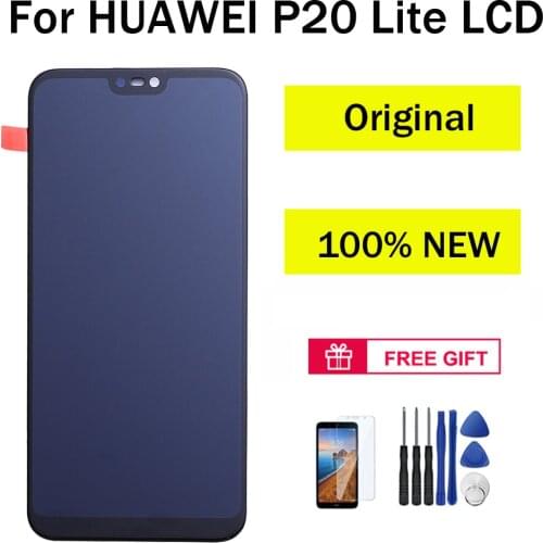 AUMOOK Original Display for HUAWEI P20 Lite LCD Touch Screen Display Replacement with Frame LCD P20 Lite Replacement LCD Screen
