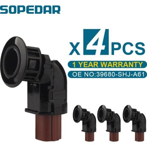 4PCS Front Rear PDC Parking Aid Assist Sensor For Honda Odyssey CRV 2006-2020 Auto Ultrasonic Sensor 39680-SHJ-A61 39680SHJA61