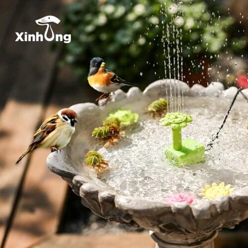 Floating Solar Fountain Pool Pond Decoration Garden Decoration Bird Bath Solar Powered Fountain Water Floating Outdoor