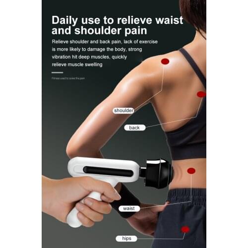 Mini Portable USB Charging Electric Fascia Gun Muscle Relaxing Massager Fascia Gun Portable Fitness Equipment