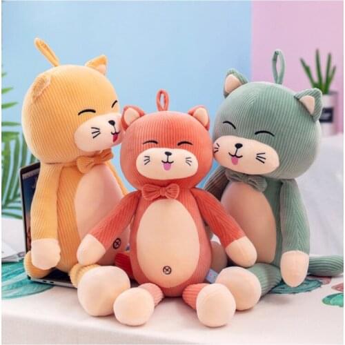 Lovely cartoon kitty plush toy down cotton cute cat very soft doll throw pillow birthday gift w0629