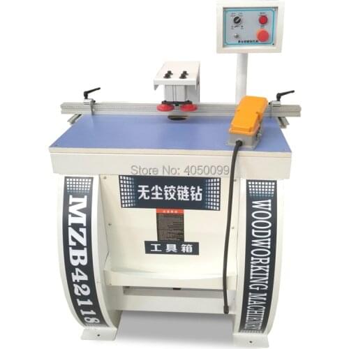 Woodworking furniture hinge driller machine wood hole drilling boring machinery with dust collect MZB42118