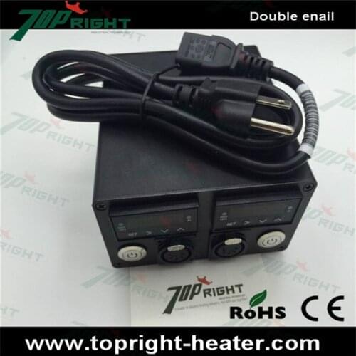 Topright Double temperature control box with 2pcs 120v150w coil heater and titanium nail! Any request please Mark