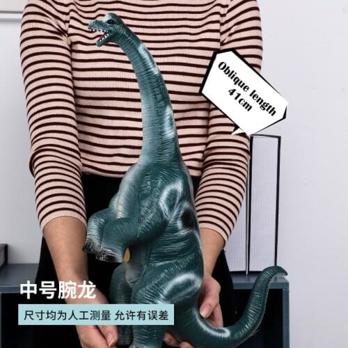 VINYL Dinosaur Toys Jurassic World Tyrannosaurus Triceratops Brachiosaurus Model Puppets Toy for Children Birthday Gift