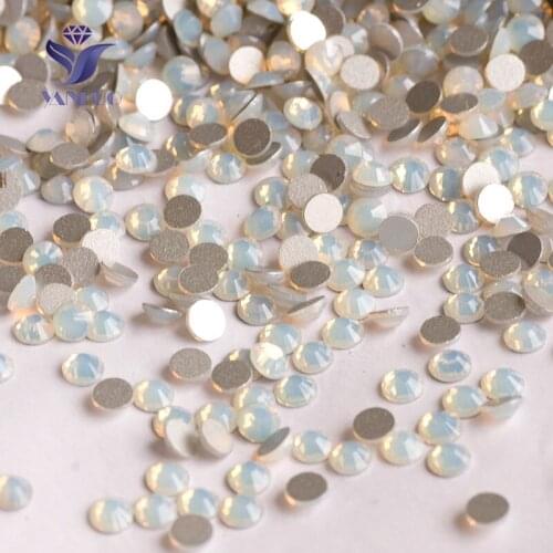 YANRUO 2058NoHF SS20 4.6-4.8mm White Opal Glass Diamond Non Hotfix rhinestone flatback rhinestone sheet needlework Crystals