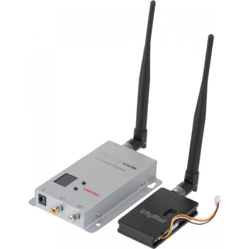 1.2G 1.3G 1500MW 8 Channel Wireless Audio/Video Transmitter and Receiver Long range system 1km transmitter 85g hight quality