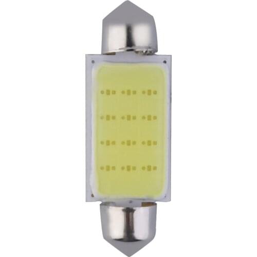 2pcs/10pcs White 42MM Festoon COB 12 LED Map/Dome Interior Light Bulbs