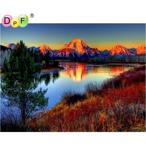 Diamond Embroidery Distant Scenery crafts 3d Diy Diamond Painting cross stitch Home Decor Rhinestone Pasted square Drill Full
