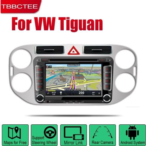 TBBCTEE Auto Radio 2 Din Android Car DVD Player For Volkswagen VW Tiguan 2007~2016 GPS Navigation BT Wifi Map Multimedia system