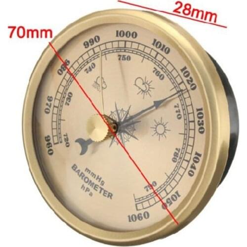 Barometer Pressure Gauge Weather Station Wall Mount Thermometer Hygrometer Home C5AC