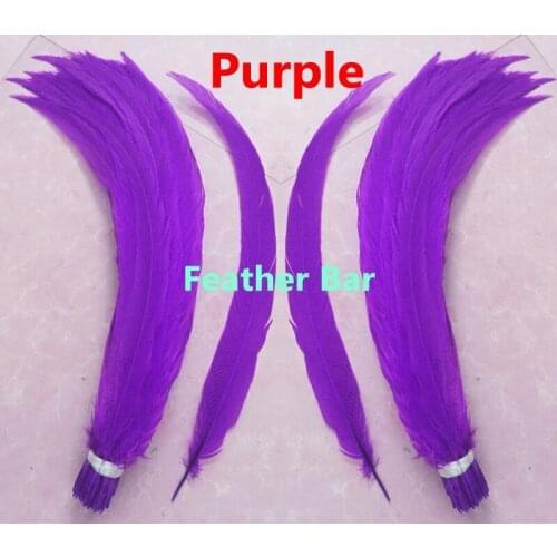 Free shipping 50pc/lot Purple color lady amherst pheasant silver feather 45-50cm long silver chicken tail Feathers