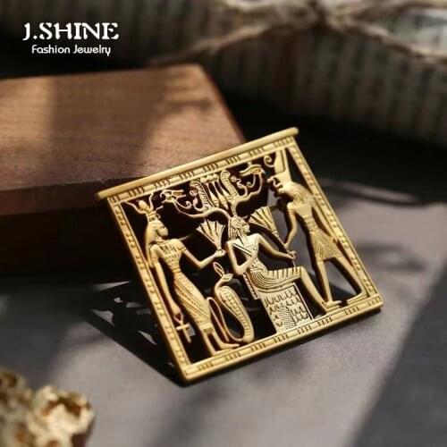 BIG J.W Gold Brooches For Clothes