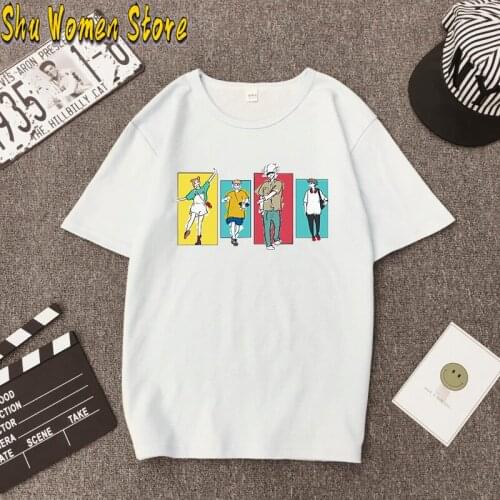 Kawaii Unisex Cartoon T Shirt Women Harajuku Summer Tops Hip Hop Funny T-shirt Graphic Tees Female kawaii clothes y2k top