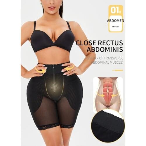 High Waisted Waist Trainer Shapewear Body Tummy Shaper Fake Ass Butt Lifter Booties Hip Pads Enhancer Booty Lifter Thigh Trimmer