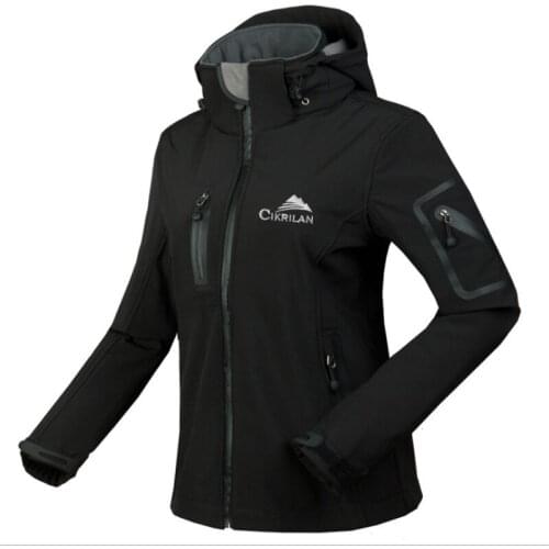 Soft shell jacket, genuine outdoor clothing, jackets women, hooded waterproof windproof fleece new, free shipping
