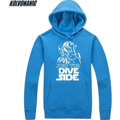 2019 Mens Winter JOIN THE DIVE SIDE Funny Printed Sweatshirts Tracksuit For Men Clothes Unisex Casual Anime Hoodie Pullover
