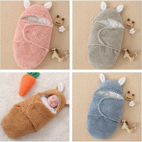 Soft Newborn Baby Wrap Blankets Baby Sleeping Bag Envelope For Newborn Sleepsack 100% Cotton Thicken Cocoon for Baby 0-6 Months