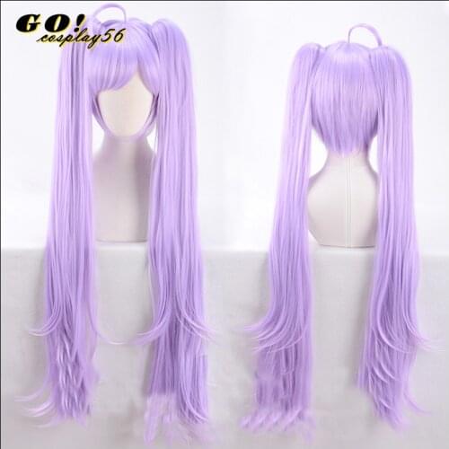 Pripara Manaka Laala Purple Wig Cosplay Base Wig+ Ponytail Halloween Role Play