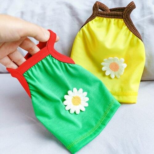 PETCIRCLE Dog Clothes Flower Camisole Vest For Small Dog Puppy Pet Cat Summer Pet Cute Costume Pet Clothes Dog Shirt