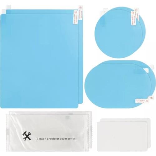 6pcs/set Car Mirror Window Clear Film Car Accessories Anti Fog Anti Dazzle Membrane Anti-glare Waterproof Rainproof Car Sticker