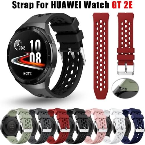 Sport soft Silicone Watch Strap For Huawei Watch GT 2e Smart Watch Band Replacement For Huawei gt2e Wristband 22mm Bracelet belt