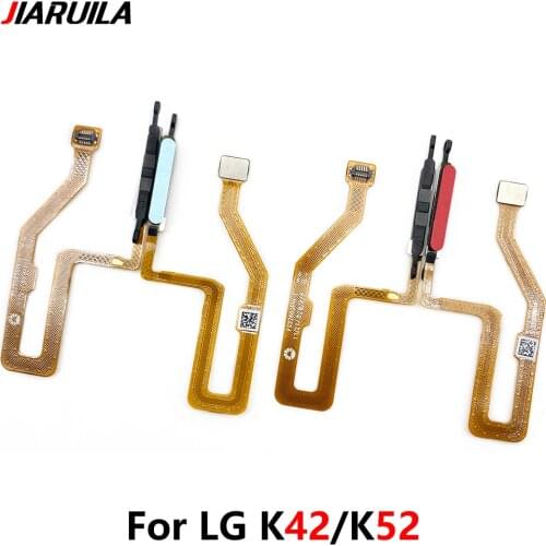 Finger Reader Fingerprint Reader Sensor Home Button Flex Cable For LG Q60 LMX525 K50 LMX520