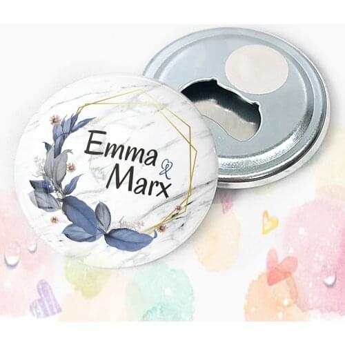 Save The Date Metal The Opener Magnet wedding, henna, christening 25 pcs