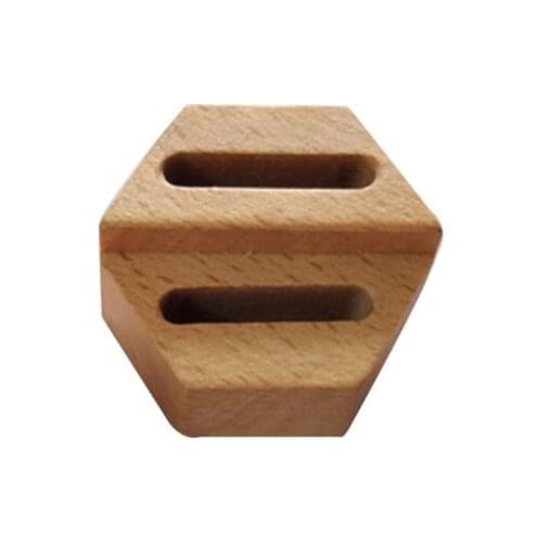 Simple Wooden Hexagon Ring Display Stand Couples Rings Storage Rack Jewelry Holder Tray Organizer Gifts dropship