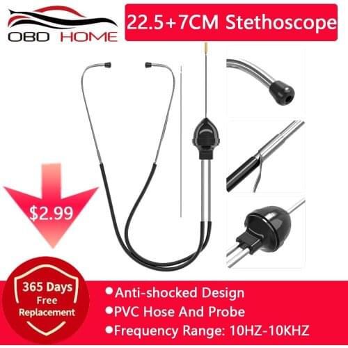 Auto Cylinder 22.5+7CM Stethoscope Mechanics Stethoscope Car Engine Block Diagnostic Automotive Hearing Diagnostic Tool