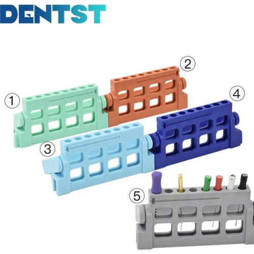 Dentst 8Holes Dental Endo Dispenser Burs Stand Holder Block Endodontic File Drill Holder Autoclavable Dentistry Lab Instrument