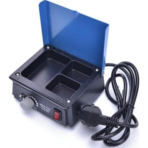 Dental Lab Equipment Wax Heater 3-well Wax Heating Analog Dipping Pot Melting Wax Machine Dentist Equipment