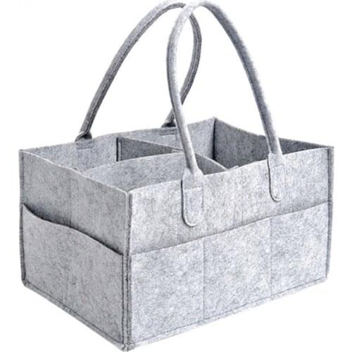 Baby Diaper Bag Caddy Organizer Portable Holder Bag for Changing Table and Car Nursery Essentials Storage Bottle bins Bag