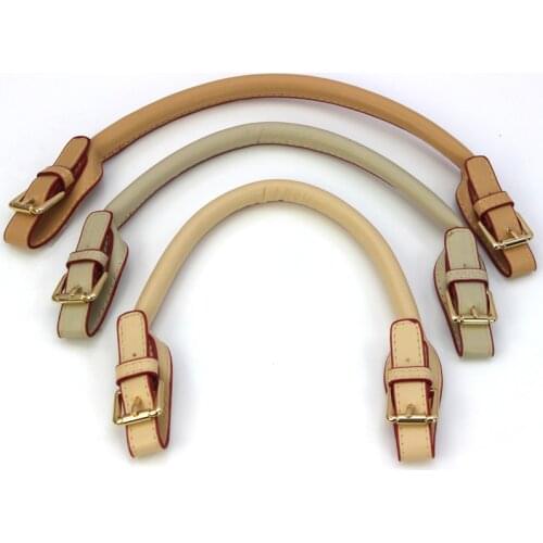 PU Leather apricot khaki beige handbag bag strap belt DIY accessories handle with Pin buckle 43cm 1 pair/lot