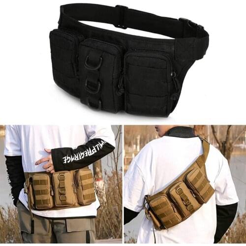 Multi Pocket EDC Tools Sling Waist Bag For Phones Flashlight Pouch EDC Fanny Pack Bag Fashion Hunting Belt Bag EDC Organizer