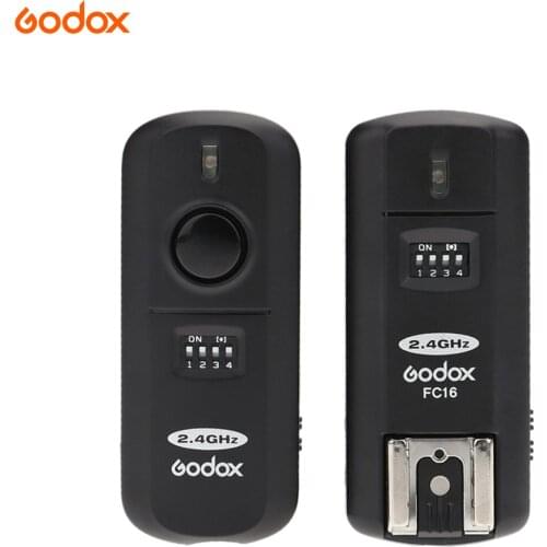 Godox FC-16 Flash Trigger 2.4GHz 16 Channels Wireless Remote Flash Studio Strobe Trigger Shutter for Canon 5D 6D 7D 5D Mark III